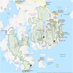 Acadia National Park Map