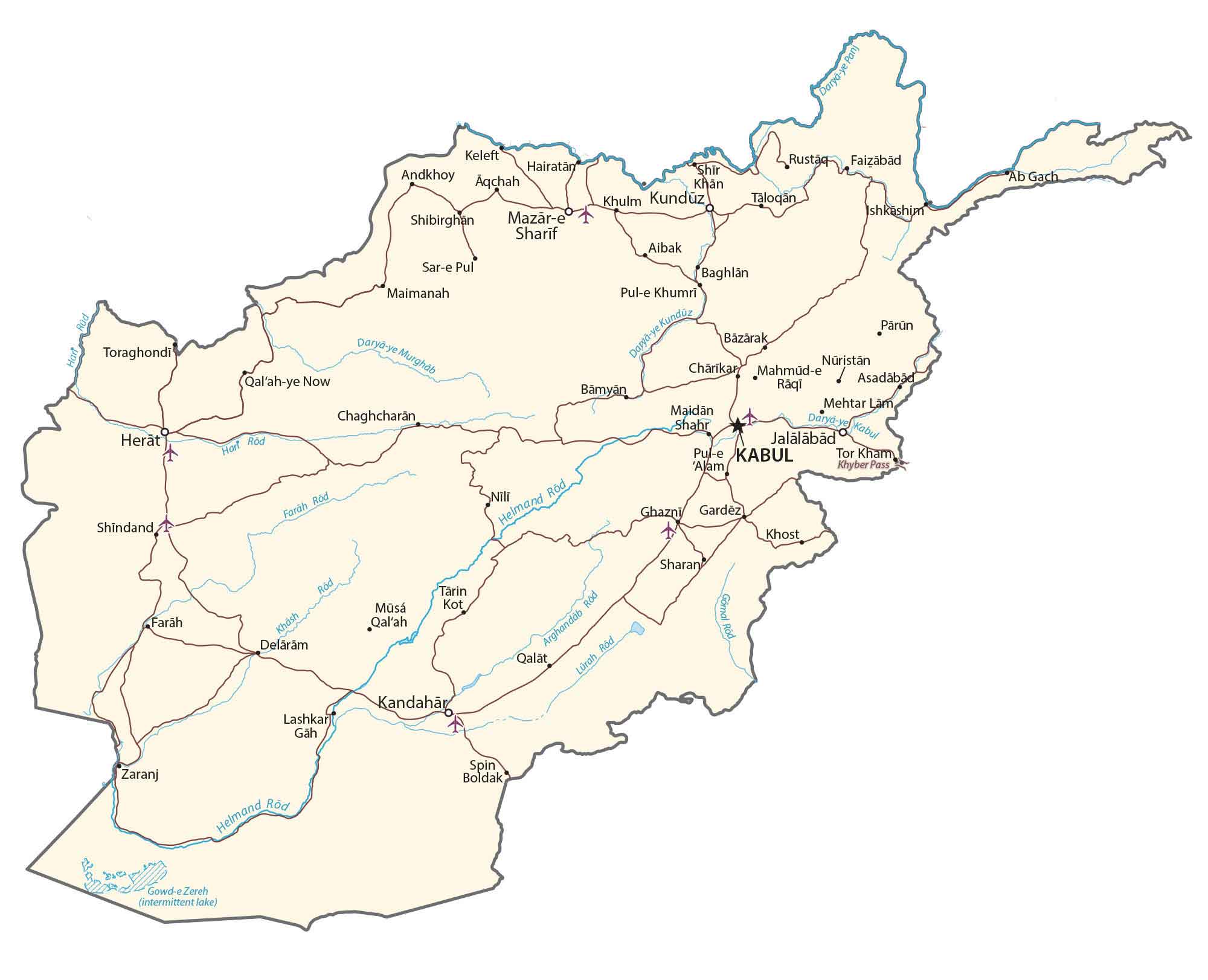 Afghanistan Map
