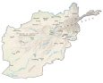 Afghanistan Physical Map