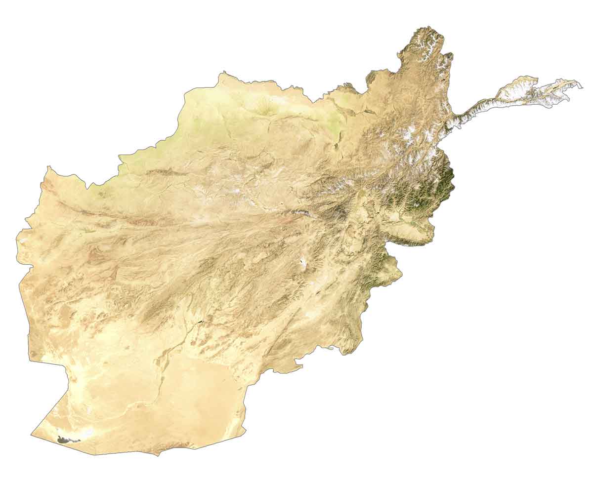 Afghanistan Satellite Map