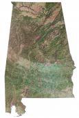 Alabama Satellite Map