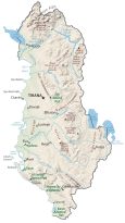 Albania Physical Map