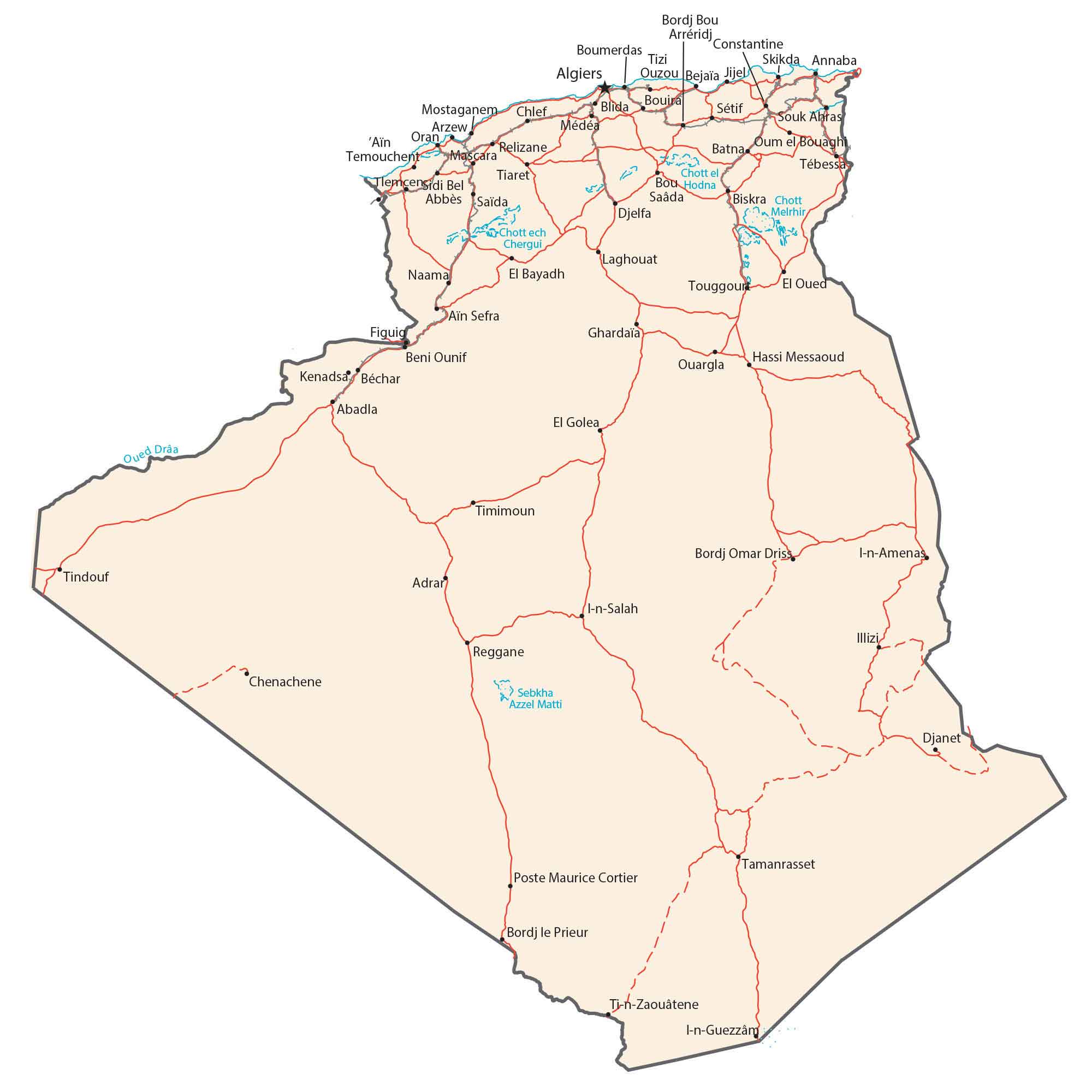 Algeria Map