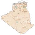 Algeria Physical Map