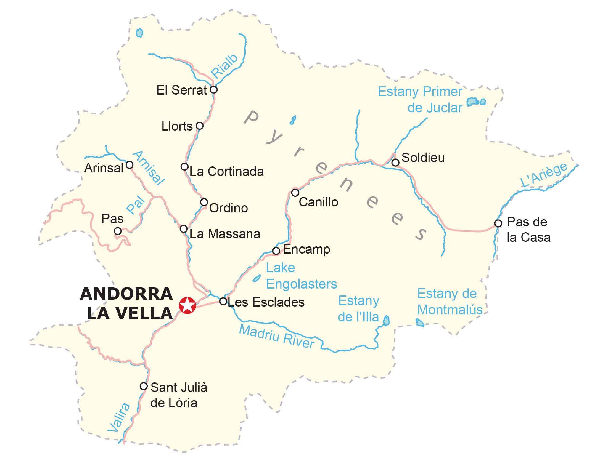 Andorra Map