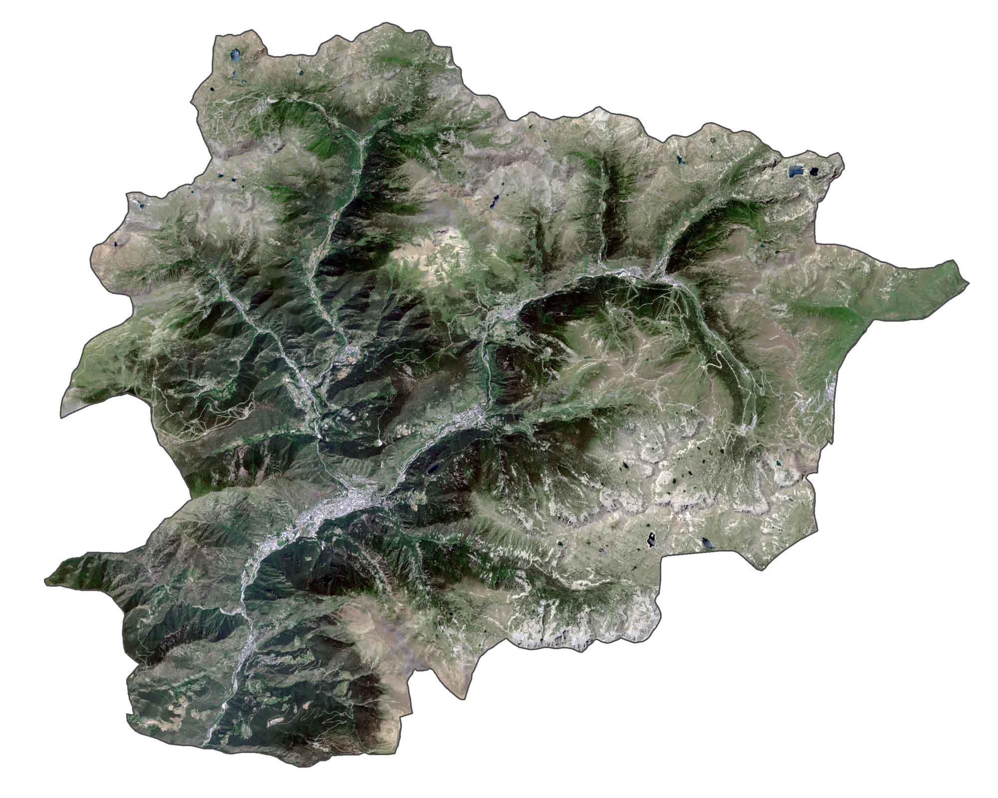 Andorra Satellite Map