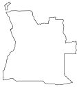 Angola Outline Map