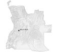 Angola Physical Map