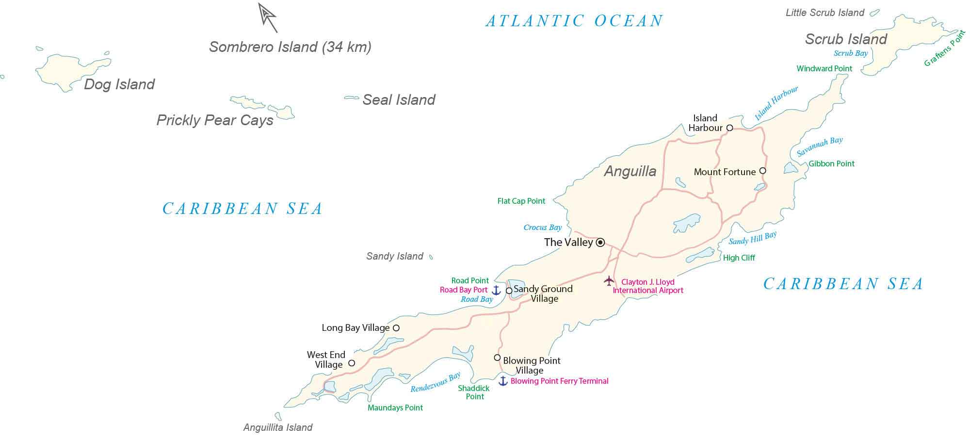 Anguilla Map