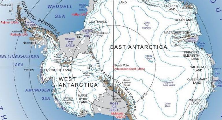 Antarctica Map