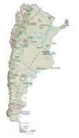 Argentina Physical Map