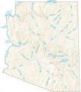 Arizona Rivers Lakes Map