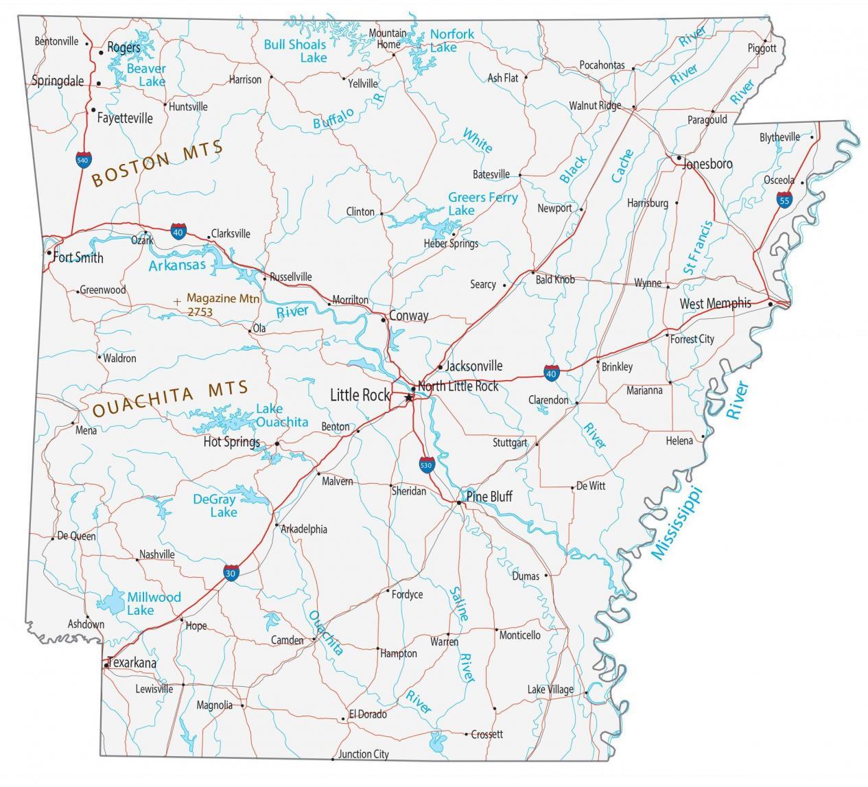 Arkansas Map