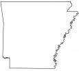 Arkansas Outline Map