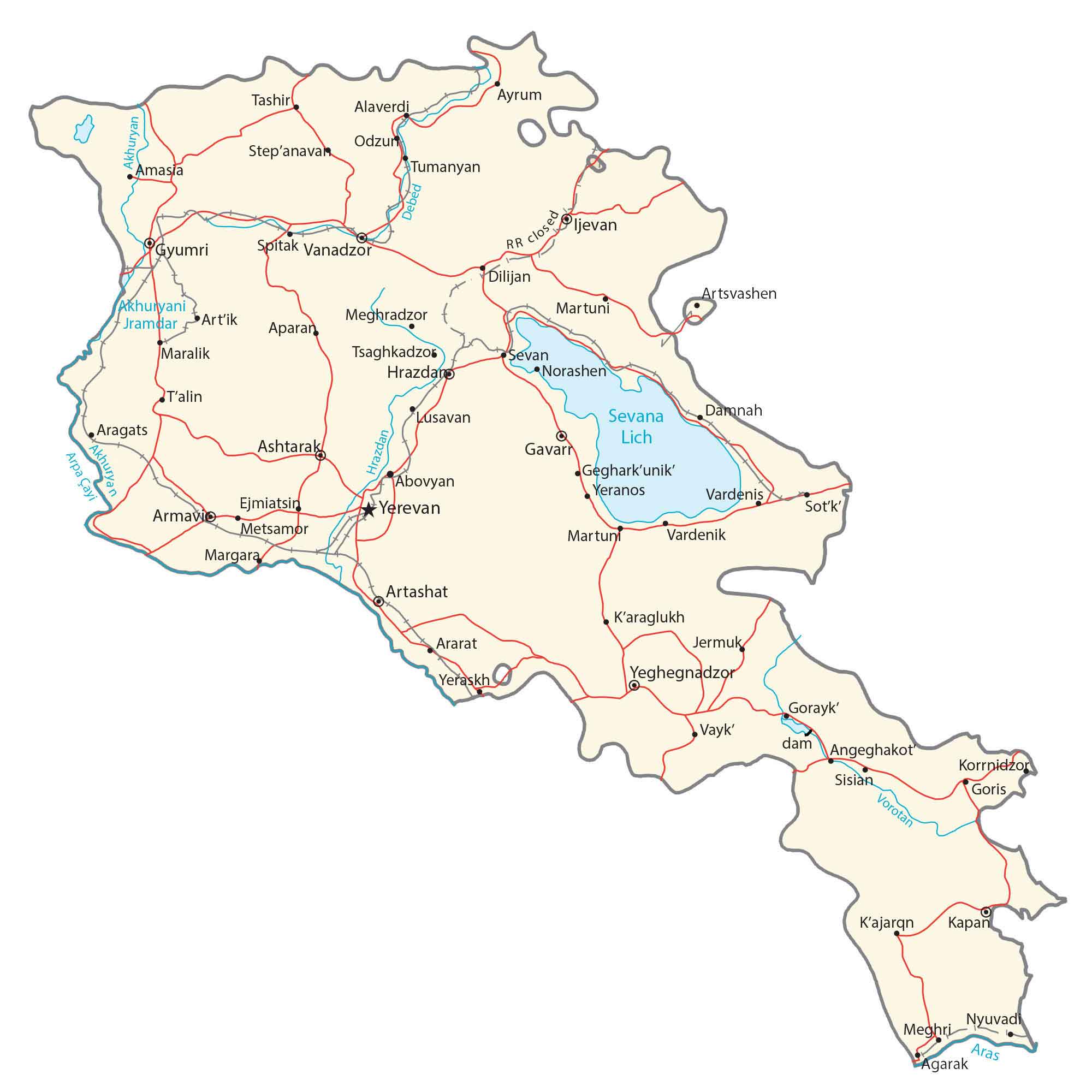 Armenia Map