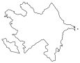 Azerbaijan Outline Map
