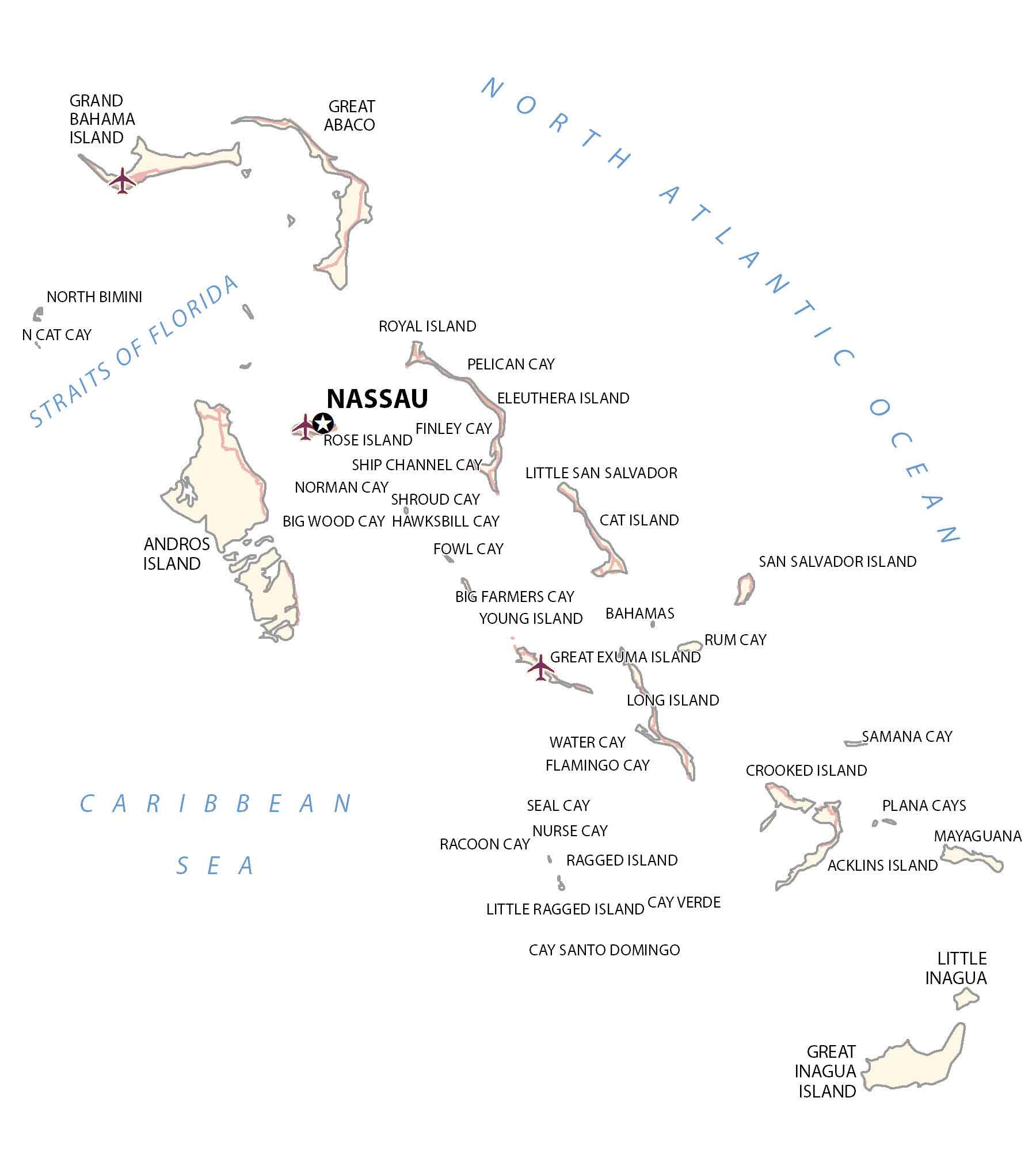 Bahamas Map