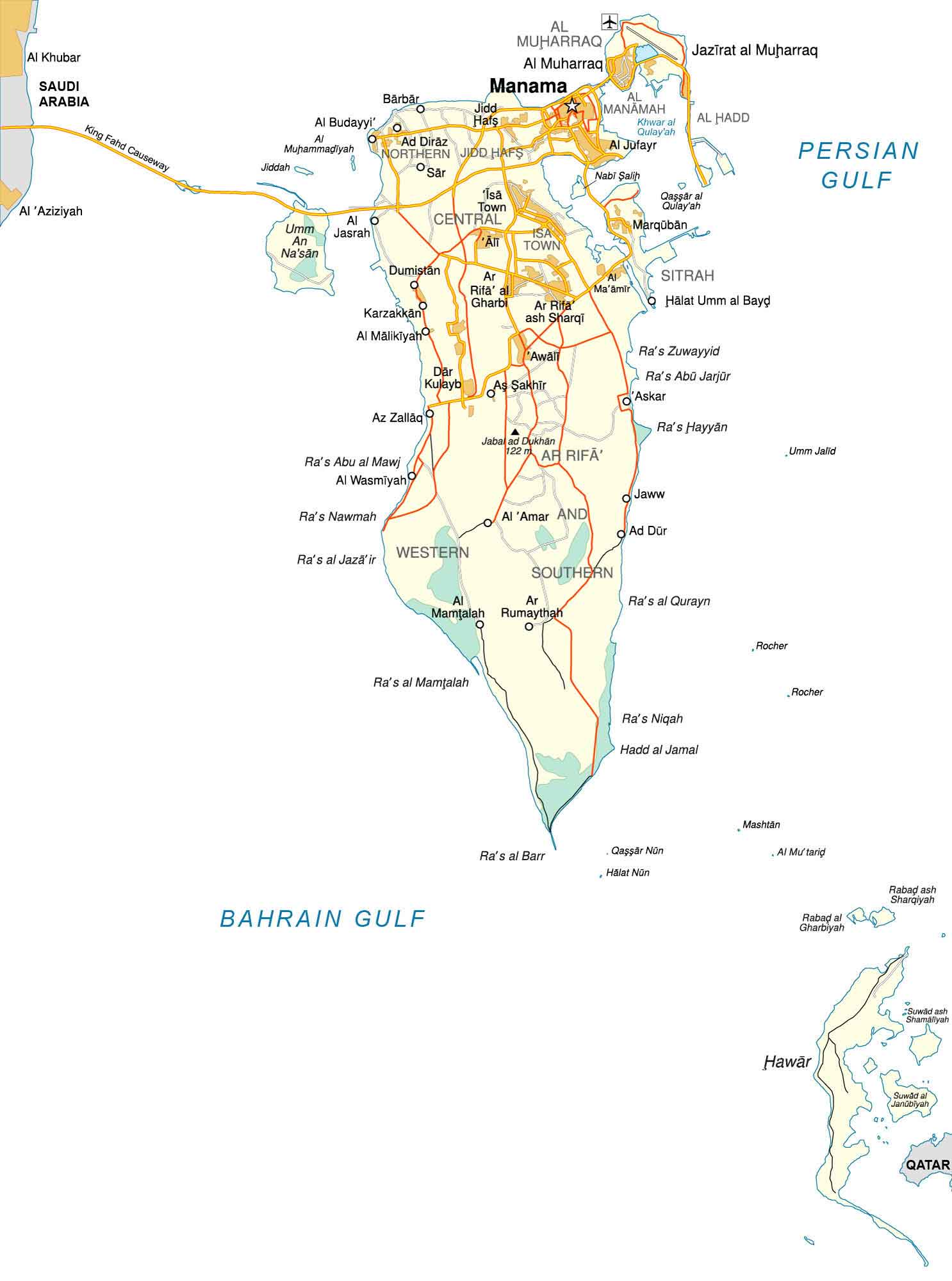 Bahrain Map