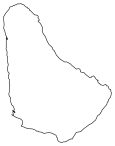 Barbados Blank Map