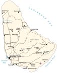 Barbados Map
