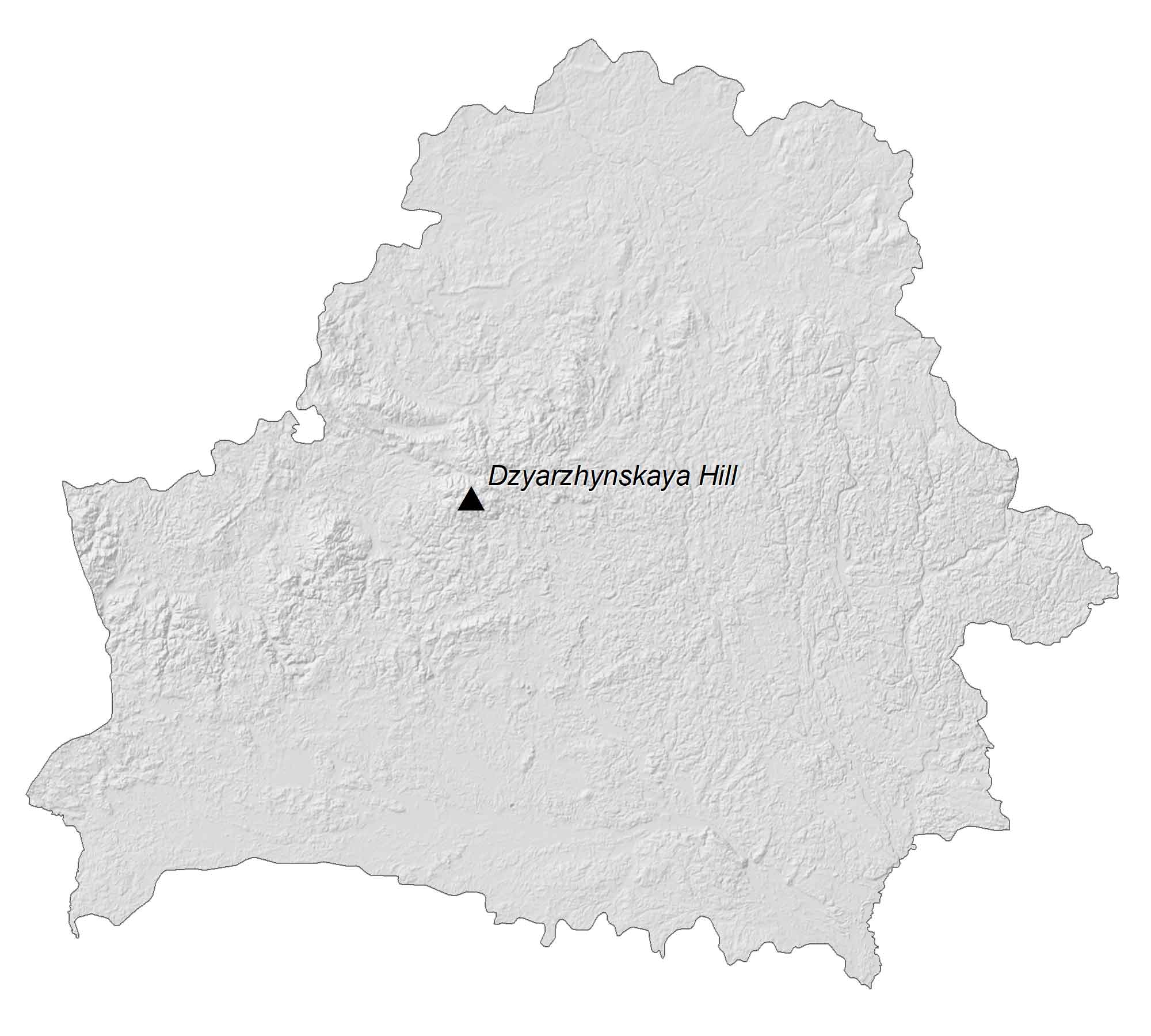 Belarus Elevation Map