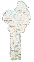 Benin Physical Map