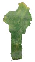 Benin Satellite Map