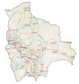 Bolivia Physical Map
