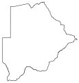 Botswana Blank Map