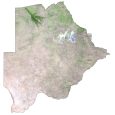 Botswana Satellite Map