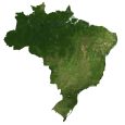 Brazil Satellite Map