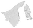 Brunei Physical Map