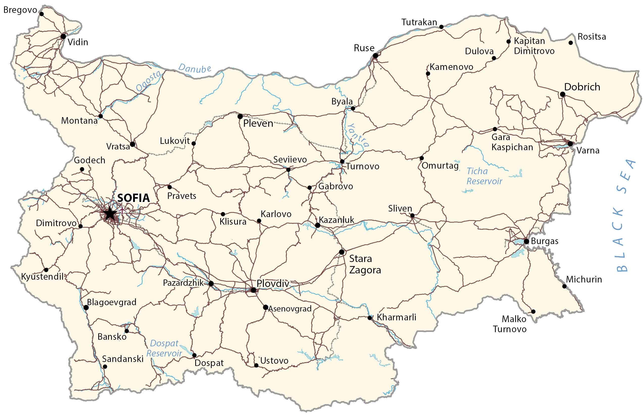 Bulgaria Map