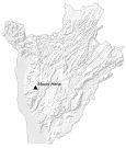 Burundi Physical Map
