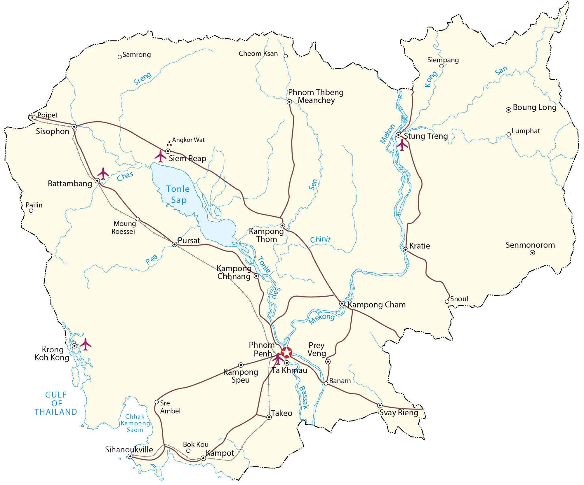 Cambodia Map