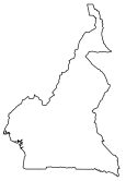 Cameroon Blank Map
