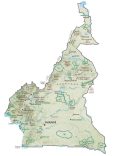 Cameroon Physical Map