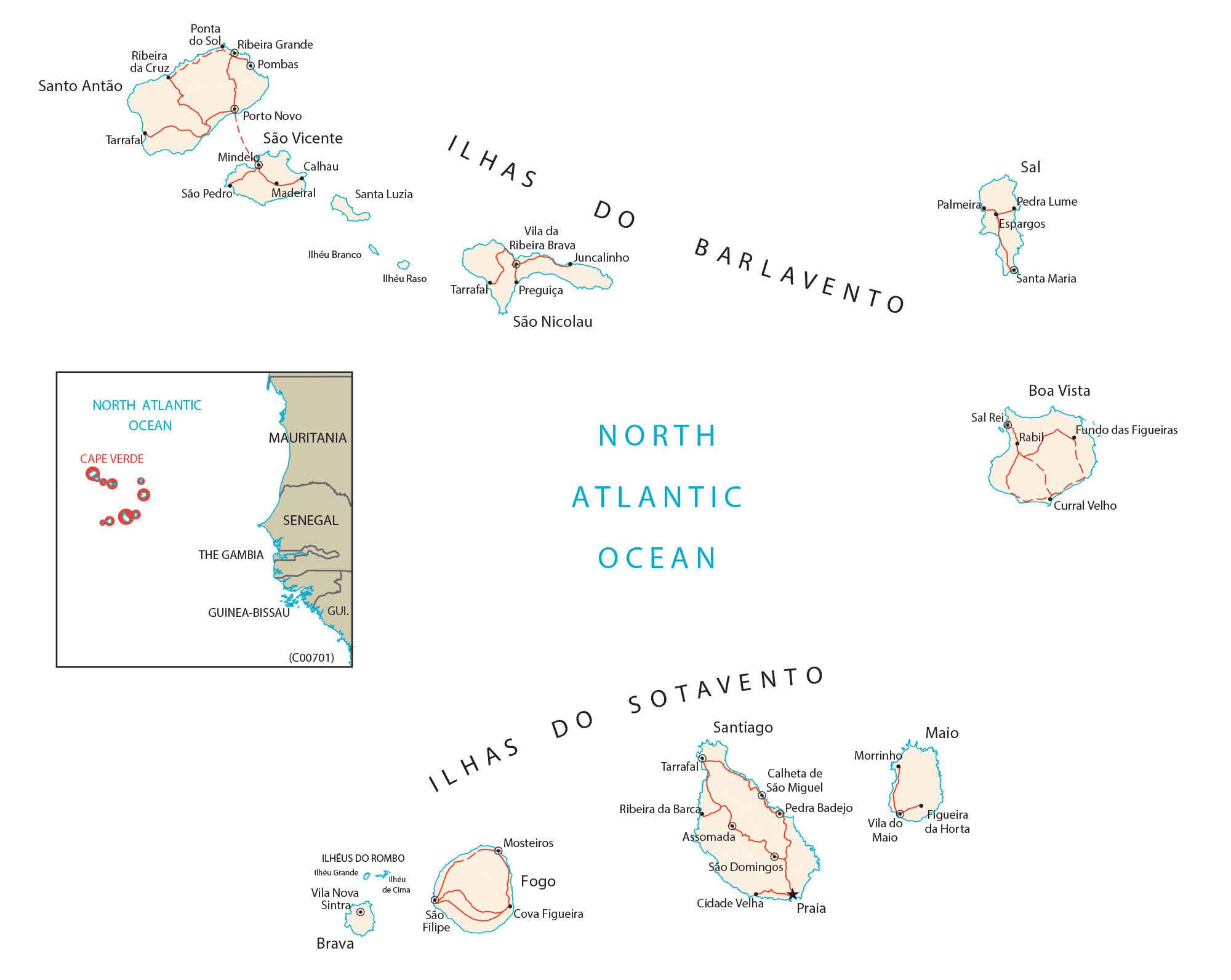 Cape Verde Map