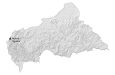 Central African Republic Physical Map