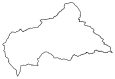Central African Republic Blank Map