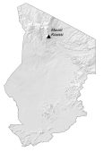 Chad Physical Map