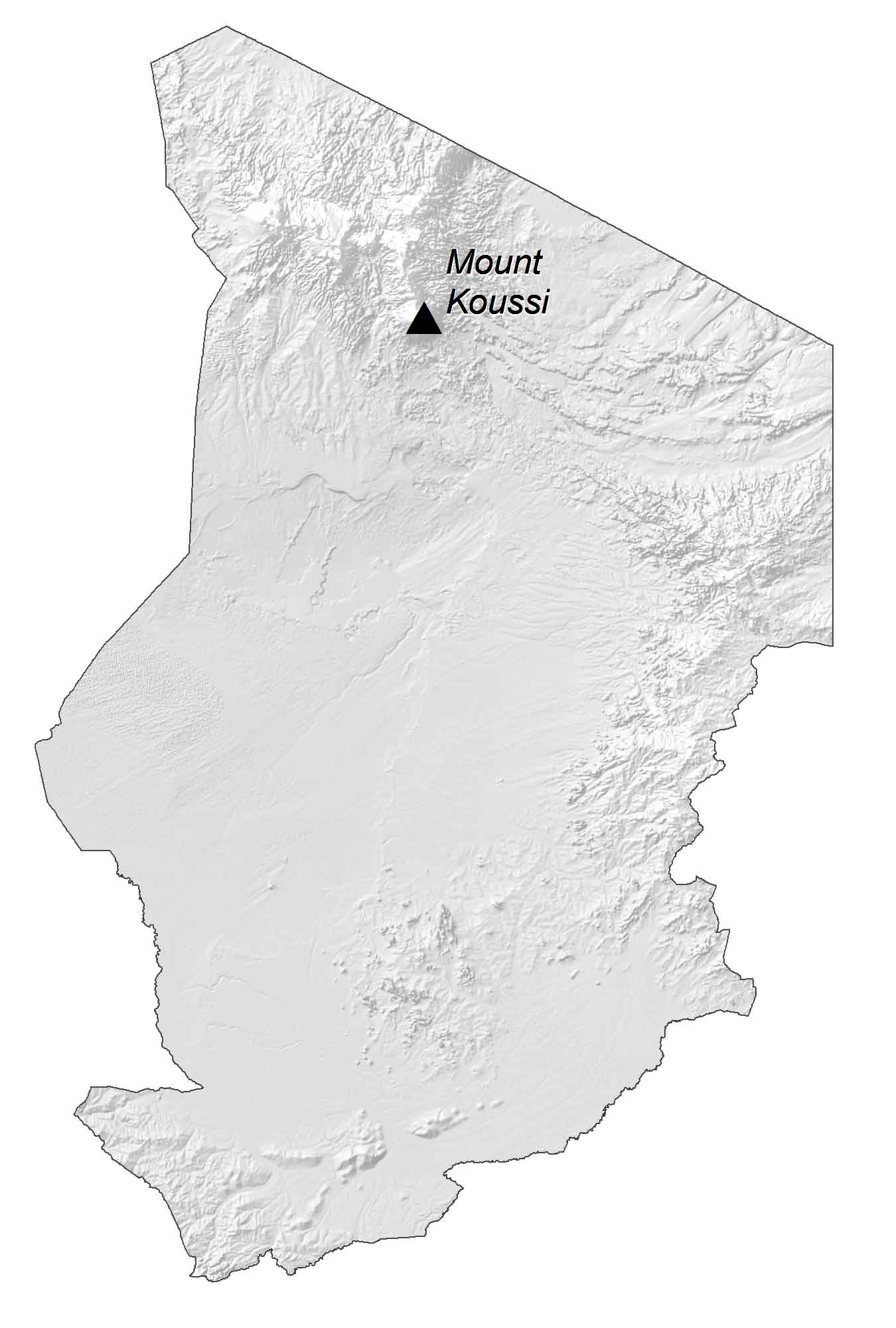 Chad Elevation Map