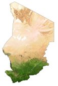 Chad Satellite Map