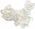 China Physical Map
