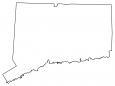 Connecticut Outline Map