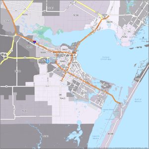 Corpus Christi Zip Code Map