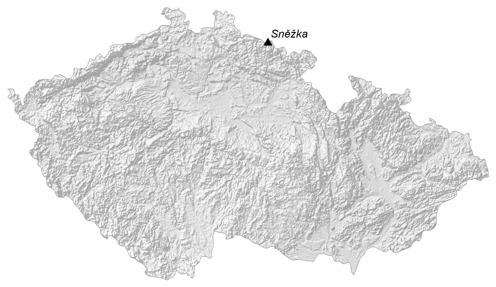 Czech Republic Elevation Map