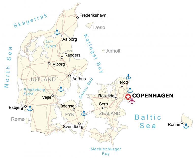 Denmark Map