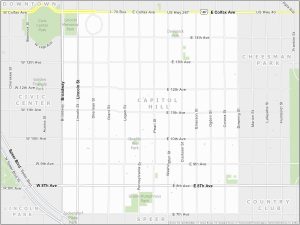 Denver Capitol Hill Map
