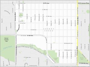 Denver Cherry Creek Map